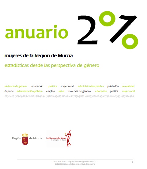 Mujeres de la Región de Murcia. Estadísticas desde la perspectiva de género: anuario 2010