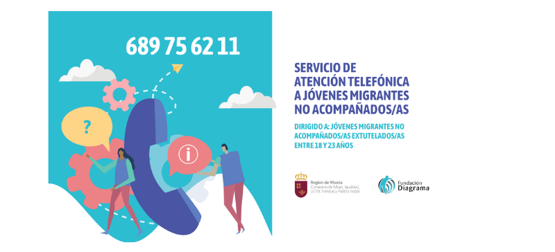 Número de teléfono del Servicio de atención telefónica a jóvenes migrantes no acompañados o acompañadas