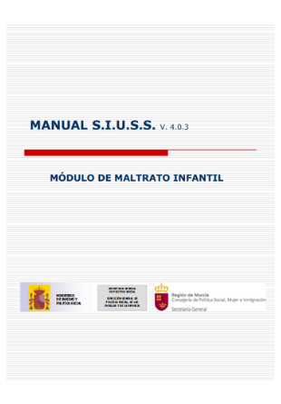 Manual S.I.U.S.S. Módulo de maltrato infantil