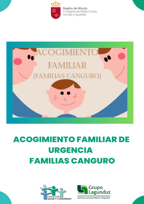 Díptico Acogimiento Familiar de Urgencia. Familias Canguro