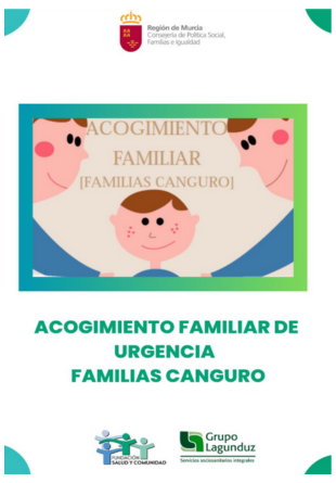 Díptico Acogimiento Familiar de Urgencia. Familias Canguro