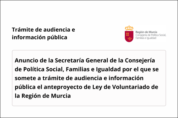 Trámite de audiencia e información pública