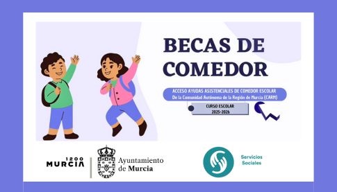 Solicitud de becas comedor de la CARM