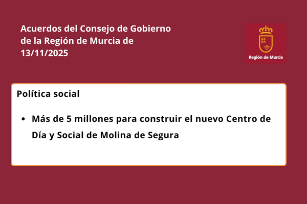 Acuerdos del Consejo de Gobierno de la Región de Murcia
