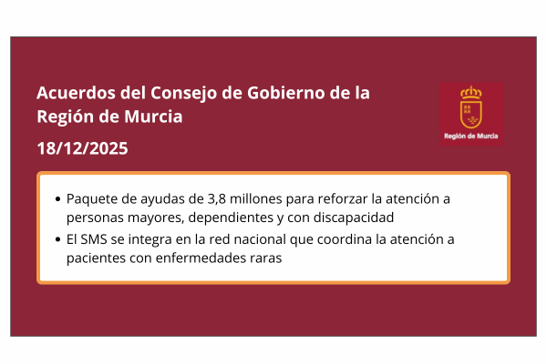 Acuerdos del Consejo de Gobierno de la Región de Murcia