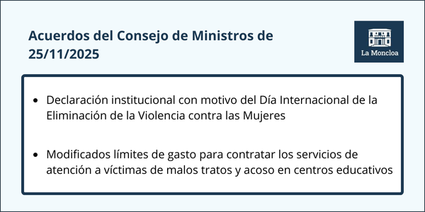 Acuerdos del Consejo de Ministros