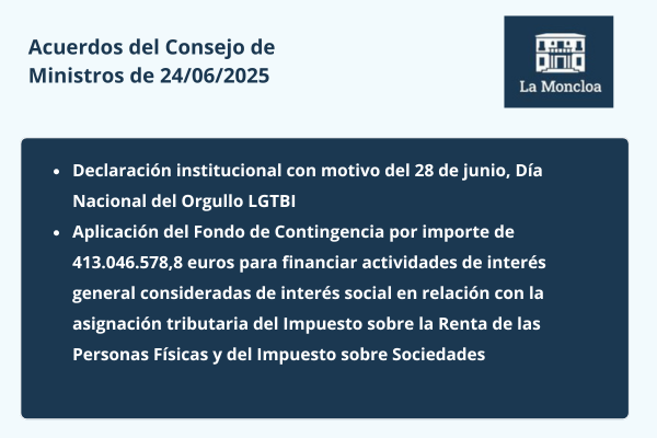 Acuerdos del Consejo de Ministros