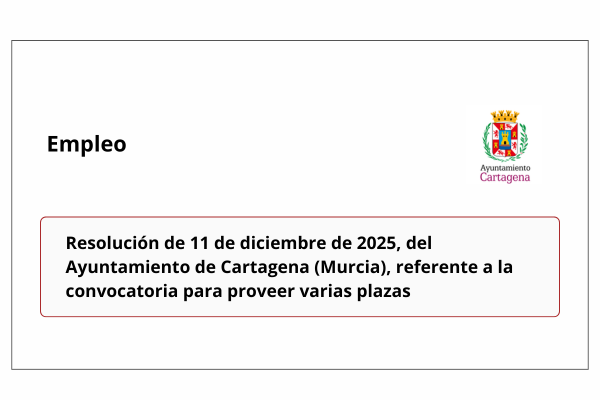 Empleo. Ayuntamiento de Cartagena