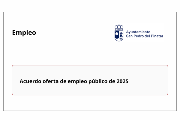 Empleo. Ayuntamiento de San Pedro del Pinatar