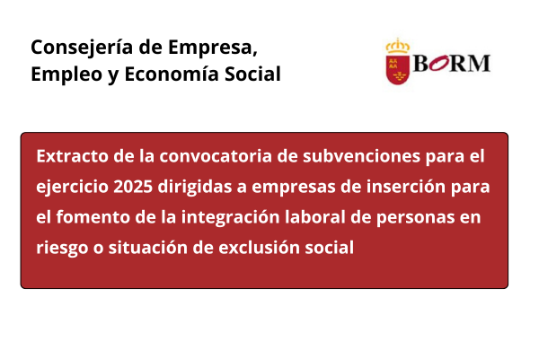 Ayudas y subvenciones. Integración laboral