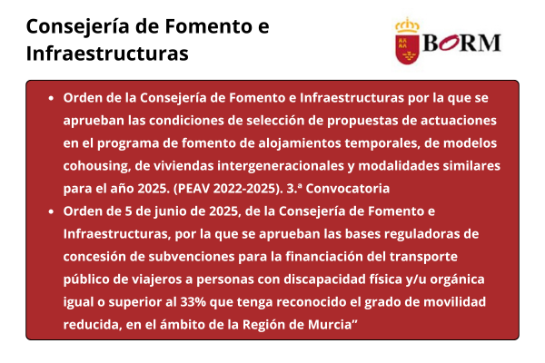 Ayudas y subvenciones/Vivienda /Transporte de viajeros