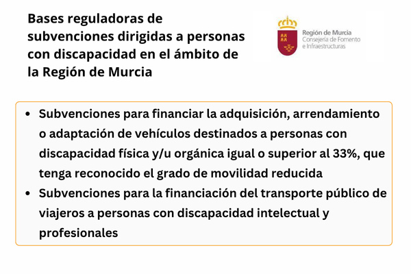Ayudas y subvenciones. Personas con discapacidad