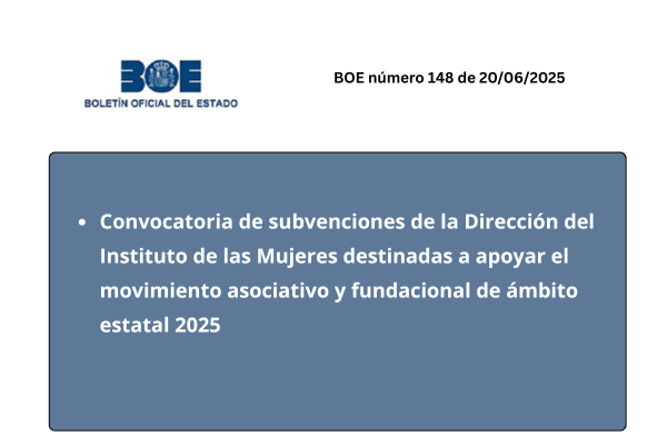 Ayudas y subvenciones. Instituto de las Mujeres