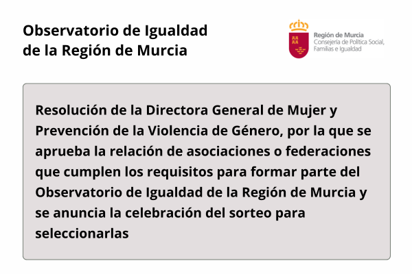 Observatorio de Igualdad de la Región de Murcia