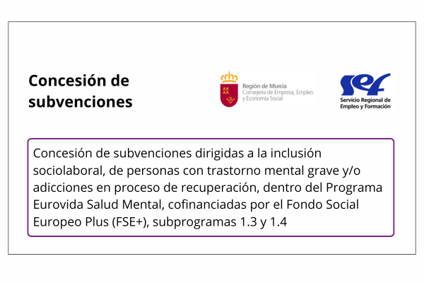 Subvenciones Programa Eurovida Salud Mental