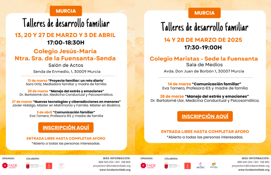 Ciclo de talleres de desarrollo familiar