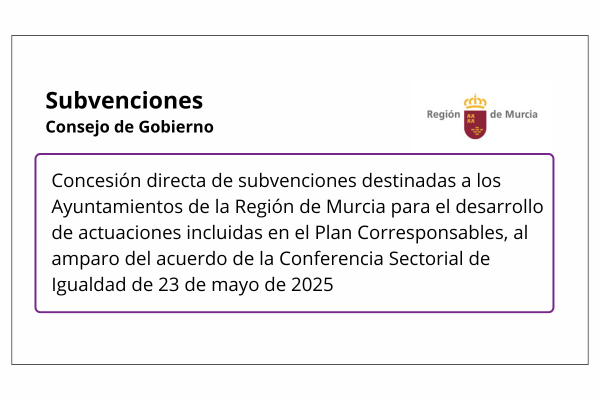 Subvenciones / Plan Corresponsables