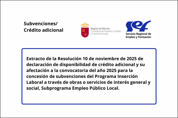 Subvenciones/Crédito adicional