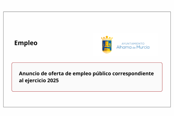 Empleo público en el Ayuntamiento de Alhama de Murcia