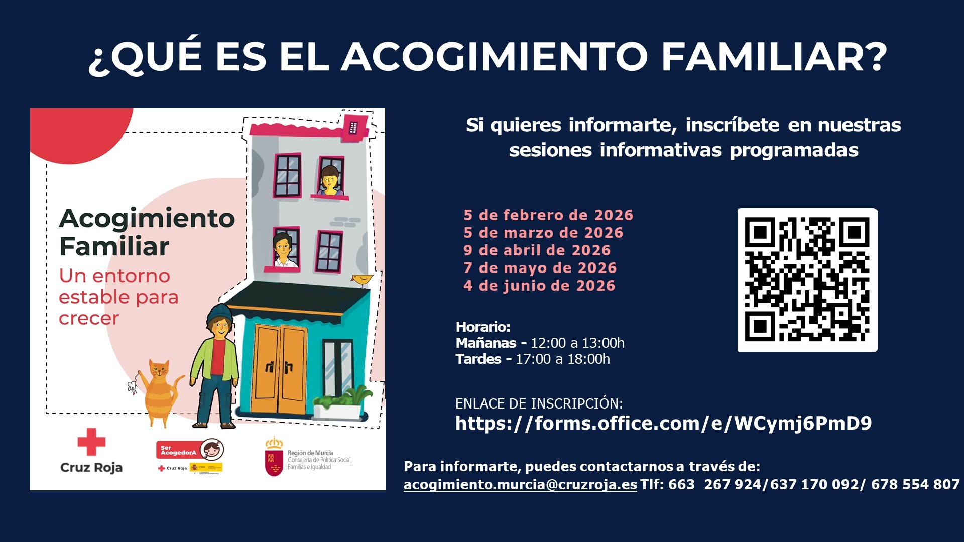 Sesiones informativas sobre Acogimiento Familiar