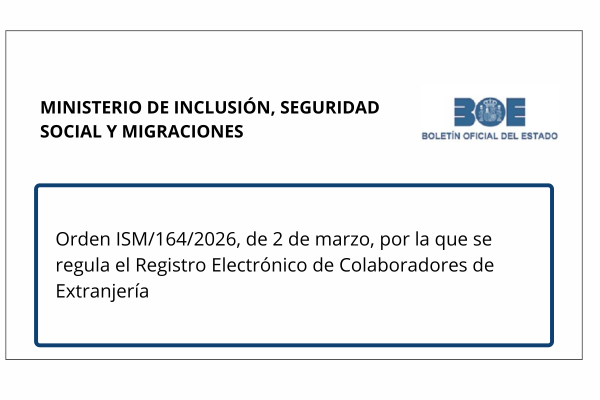 Registro Electrónico de Colaboradores de Extranjería