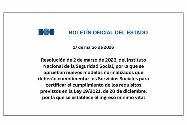 Nuevos modelos normalizados del ingreso mínimo vital