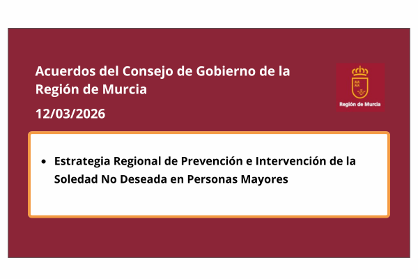 Acuerdos del Consejo de Gobierno de 12/03/2026