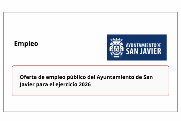 Empleo. Ayuntamiento de San Javier