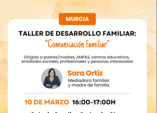 Taller de desarrollo familiar: comunicación familiar